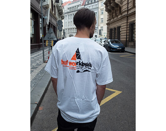 Triko HUF Giga Melt Tee White