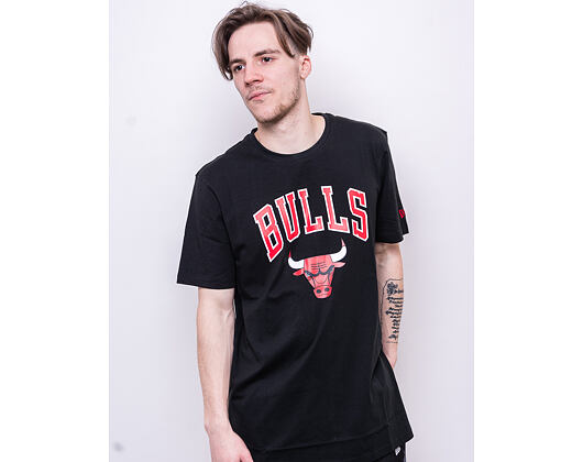 Triko New Era Essential Team Logo Tee Chicago Bulls Black