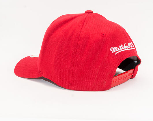 Kšiltovka Mitchell & Ness 230 Pinscript Scarlet Red 110