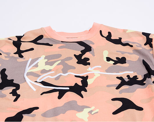 Triko Karl Kani Signature Camo Tee 6060598 Camel/Black/Coral/Yellow