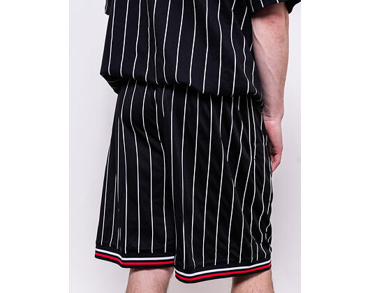 Kraťasy Karl Kani Signature Mesh Shorts 6013995 Black/White/Red