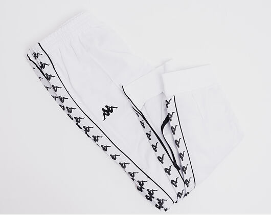 Tepláky Kappa Banda Rastoria Slim White/White/Black A22