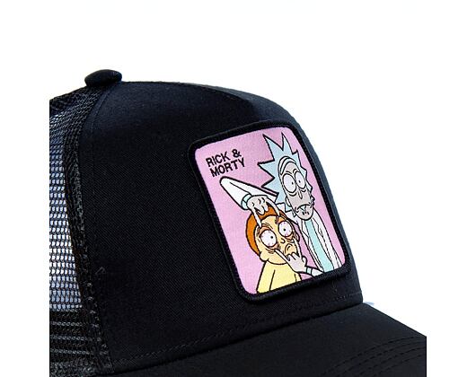 Kšiltovka Capslab - Trucker Rick and Morty - Black / Purple