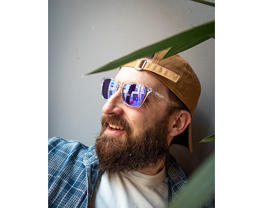 Sluneční Brýle Oakley Frogskins Polished Clear/Prizm Violet OO9013-H755