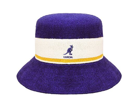 Klobouk Kangol K3326ST Bermuda Stripe Bucket Grape