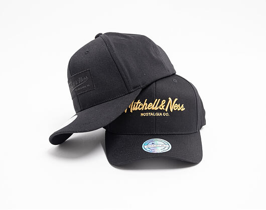 Kšiltovka Mitchell & Ness 619 Pinscript Black/Metallic Gold