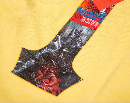 Triko Huf Vs Godzilla Classic H SS T-Shirt Yellow