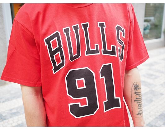 Triko Mitchell & Ness Chicago Bulls "Last Dance" (Dennis Rodman) Number 91 Red