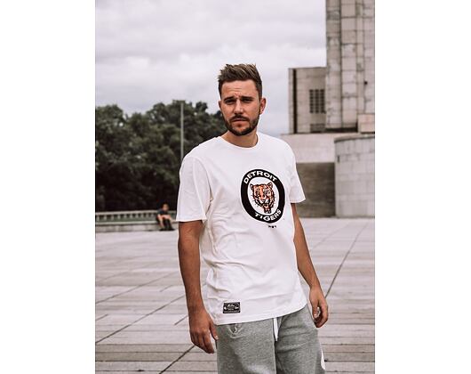 Triko New Era MLB Cooperstown Tee Detroit Tigers Off White