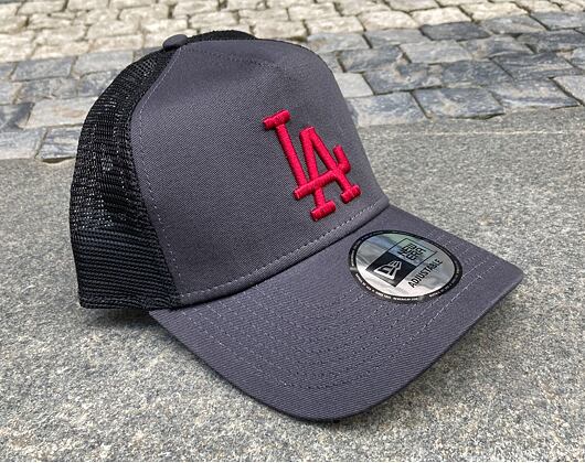 Kšiltovka New Era 9FORTY A-Frame Trucker MLB League Essential Los Angeles Dodgers Snapback Graphite 