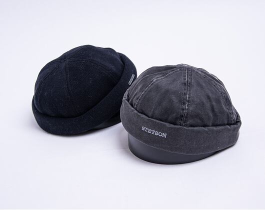 Docker Cap Stetson Cotton Knit Black 8811101