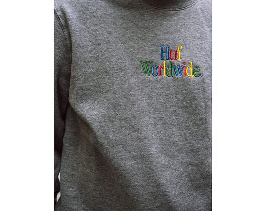 Mikina HUF Woz Pullover Grey Heather