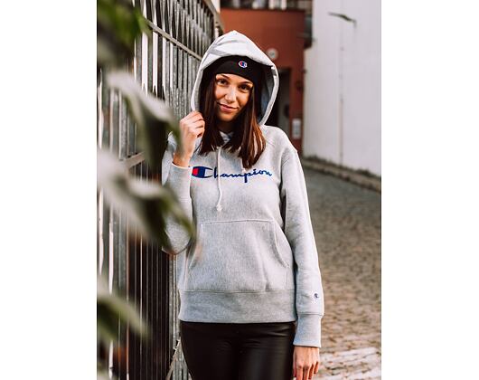 Dámská Mikina Champion Hooded Sweatshirt 113794 EM004 Grey Heather