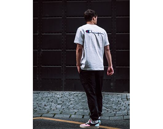 Triko Champion Crewneck T-Shirt White 214279 WW001