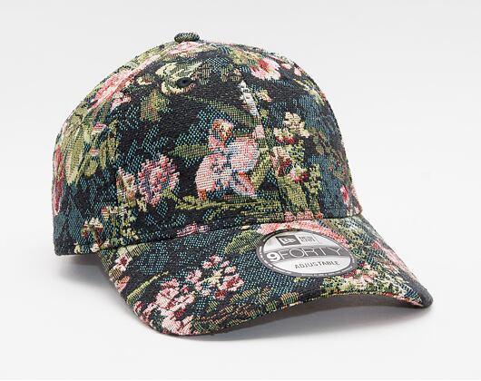 Kšiltovka New Era 9FORTY Woven Floral Strapback Black