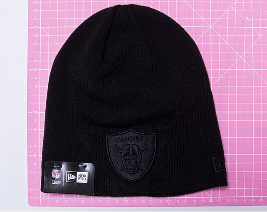 Kulich New Era NFL Dark Base Skull Knit Oakland Raiders Black
