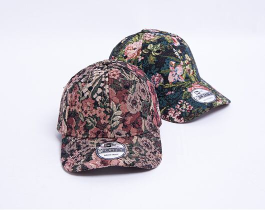 Kšiltovka New Era 9FORTY Woven Floral Strapback Brown