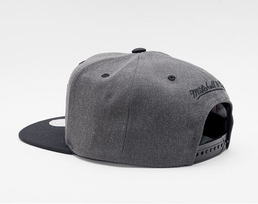 Kšiltovka Mitchell & Ness Box Logo Snapback Branded Charcoal Black