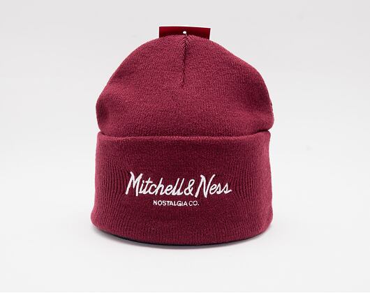 Kulich Mitchell & Ness Pinscript Cuff Knit Burgundy