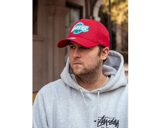 Kšiltovka Mitchell & Ness Red/Teal Snapback Los Angeles Lakers