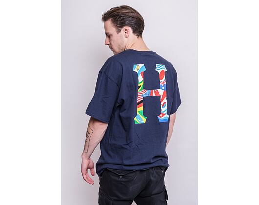 Triko HUF Global Trip Classic H T-Shirt French Navy