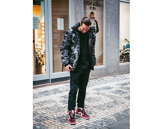 Bunda Karl Kani OG Reversible Camo Puffer Jacket Black 6076501
