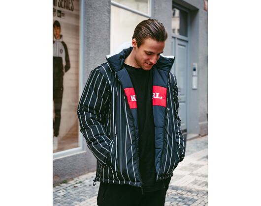 Bunda Karl Kani Retro Block Reversible Puffer Jacket Navy/Red 6076498