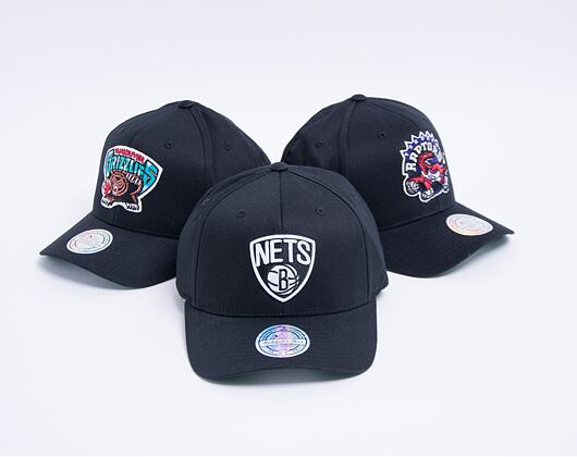Kšiltovka Mitchell & Ness Brooklyn Nets 537 Team Logo High Crown Black