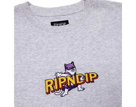 Triko RIP N DIP Captain Nermal Pants Embroidered Art RND4710 Heather Grey