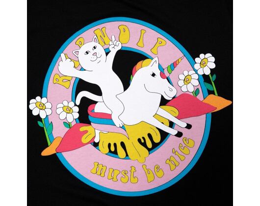 Triko RIP N DIP Unicorn Rider Tee RND4751 Black
