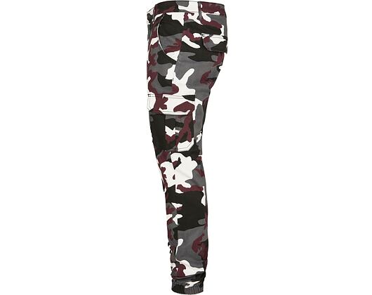 Kalhoty Urban Classic TB3137 Camo Cargo Jogging Pants 2.0 Wine Camo
