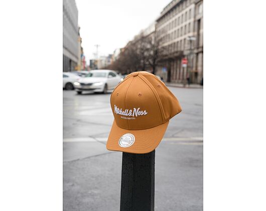 Kšiltovka Mitchell & Ness Pinscript High Crown 110 Wheat Snapback