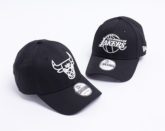 Kšiltovka New Era 9FORTY NBA Essential outline Chicago Bulls Strapback Black