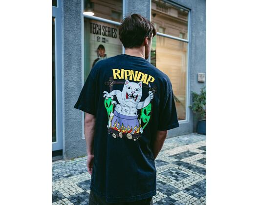 Triko RIP N DIP Hocus Pocus Tee RND4739 Black Mineral Wash