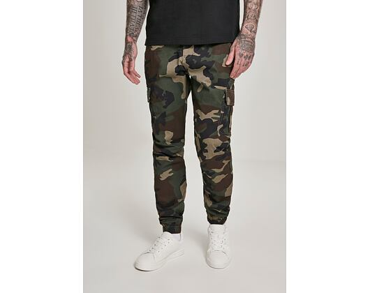 Kalhoty Urban Classic TB3137 Camo Cargo Jogging Pants 2.0 Woodland Camo