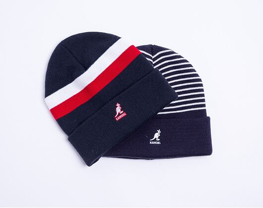 Kulich Kangol Stripe Cuff Beanie Navy K3456-NV411