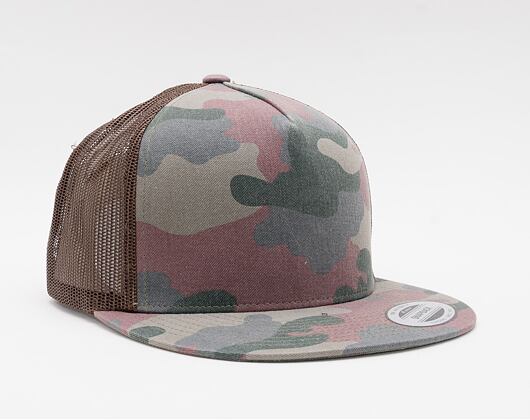 Kšiltovka Yupoong Classic Trucker Wood Camo 6006TC
