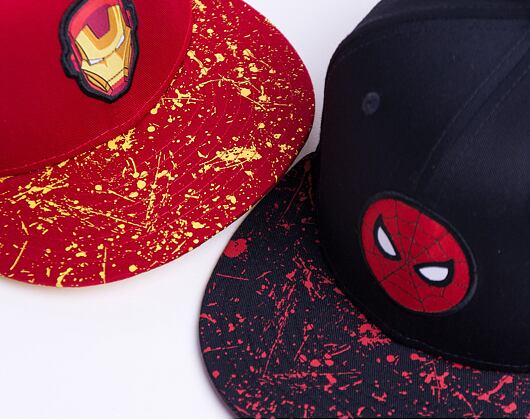 Dětská kšiltovka New Era 9FIFTY Kids Paint Splat Visor Ironman Snapback Red