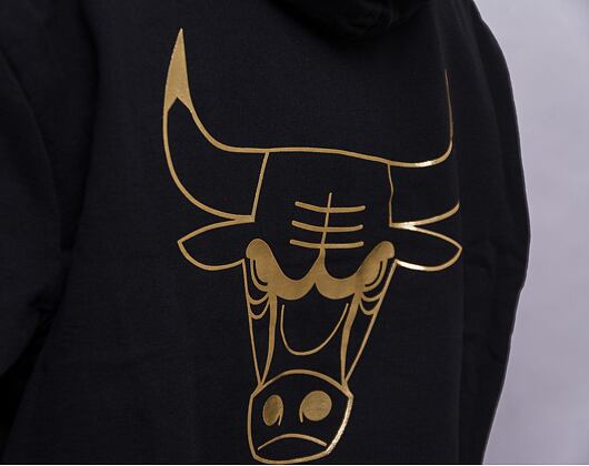 Mikina New Era NBA Metallic Hoody Chicago Bulls Black/Gold