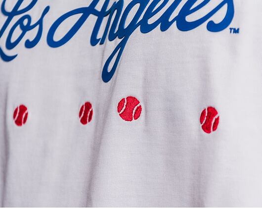 Triko New Era MLB Heritage Oversized Tee Los Angeles Dodgers Off White