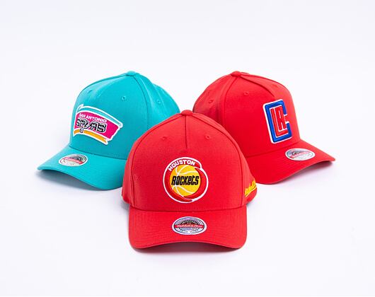 Kšiltovka Mitchell & Ness Houston Rockets Solid Redline Dropback Red