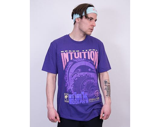 Triko Pink Dolphin Intuition Tee Purple