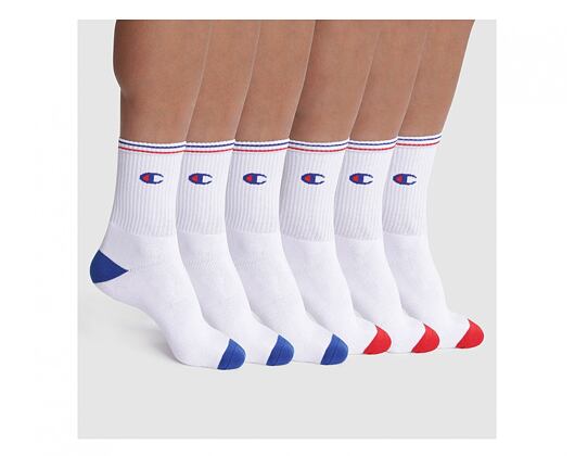 Ponožky Champion CR Performance 6-Pack Crew Socks CH00081Y-8LV