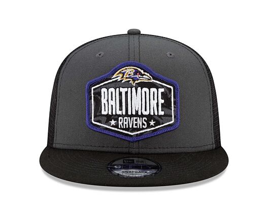 Kšiltovka New Era 9FIFTY NFL 21 Draft Baltimore Ravens Snapback Heather Grey / Team