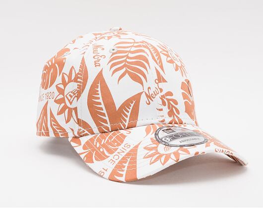 Kšiltovka New Era 9FORTY Hibiscus Print Strapback Stone