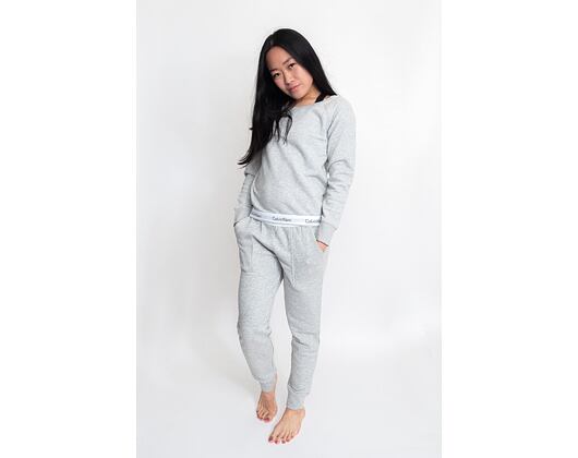 Dámská mikina Calvin Klein Top Sweatshirt Long Sleeve QS5718E 020 Šedá