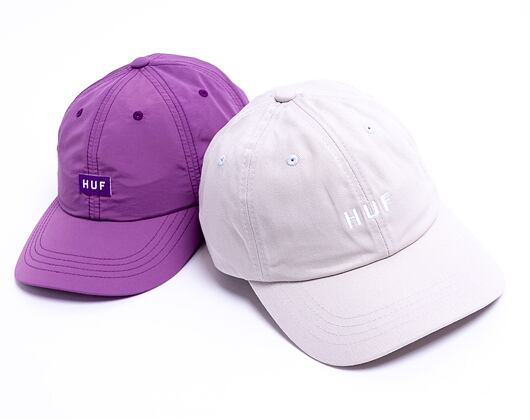 Kšiltovka HUF Essentials OG Logo CV 6 Panel Stone