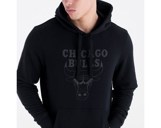Mikina New Era Team Logo Pullover Hoody Chicago Bulls Black / Black