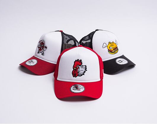 Kšiltovka New Era 9FORTY 9FORTY Minor League Port City Roosters Snapback Scarlet