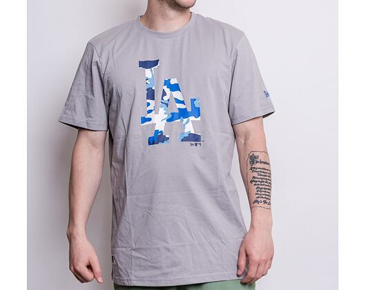 Triko New Era MLB Camo Pack Infill Los Angeles Dodgers Grey / Blue Camo